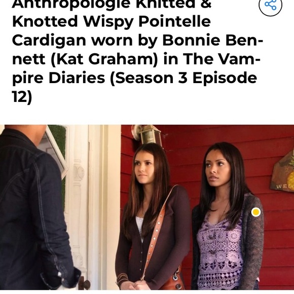 Anthropologie Sweaters - Bonnie Bennett ASO TVD’s Anthropologie Cardigan